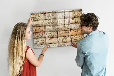 Magnettafel beschreibbare Kork-Optik