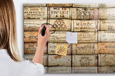 Magnettafel beschreibbare Kork-Optik