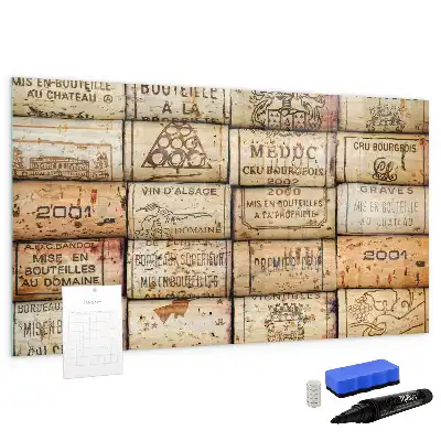 Magnettafel beschreibbare Kork-Optik