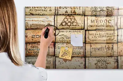 Magnettafel beschreibbare Kork-Optik