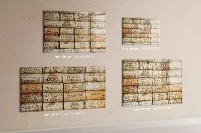 Magnettafel beschreibbare Kork-Optik