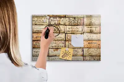 Magnettafel beschreibbare Kork-Optik