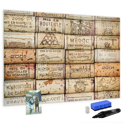 Magnettafel beschreibbare Kork-Optik