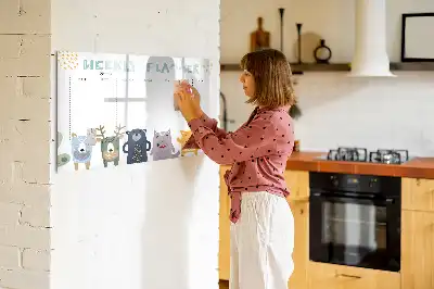 Wochenplaner für Kinder beschreibbare Magnettafel