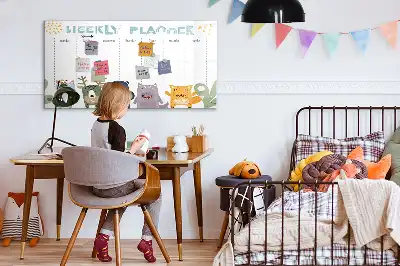 Wochenplaner für Kinder beschreibbare Magnettafel