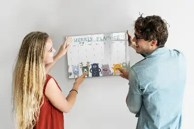 Wochenplaner für Kinder beschreibbare Magnettafel