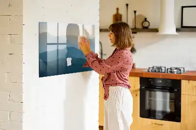 Beschreibbare Magnettafel Motiv Landschafts-Abstraktion