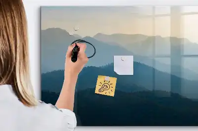 Beschreibbare Magnettafel Motiv Landschafts-Abstraktion