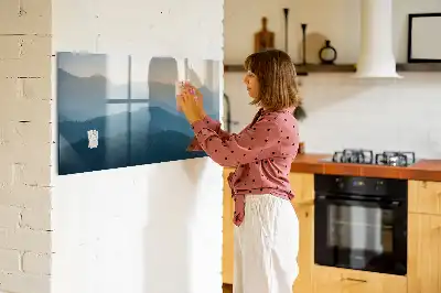 Beschreibbare Magnettafel Motiv Landschafts-Abstraktion