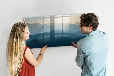Beschreibbare Magnettafel Motiv Landschafts-Abstraktion
