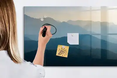 Beschreibbare Magnettafel Motiv Landschafts-Abstraktion