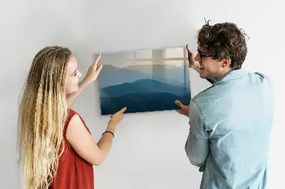 Beschreibbare Magnettafel Motiv Landschafts-Abstraktion