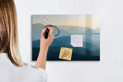 Beschreibbare Magnettafel Motiv Landschafts-Abstraktion