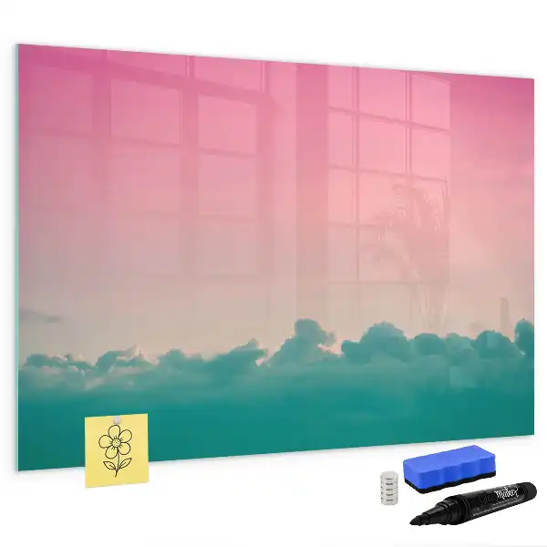 Schreib-Magnettafel im Design Farbverlauf-Himmel