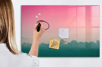 Schreib-Magnettafel im Design Farbverlauf-Himmel