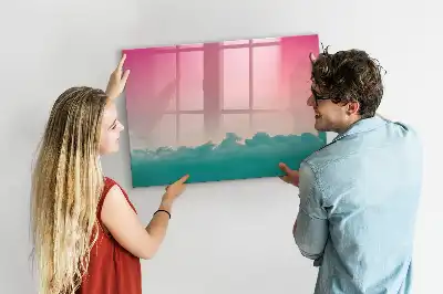 Schreib-Magnettafel im Design Farbverlauf-Himmel
