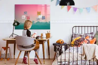 Schreib-Magnettafel im Design Farbverlauf-Himmel