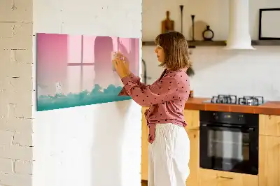 Schreib-Magnettafel im Design Farbverlauf-Himmel