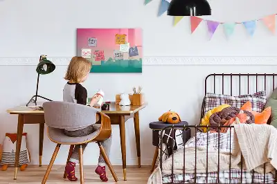 Schreib-Magnettafel im Design Farbverlauf-Himmel