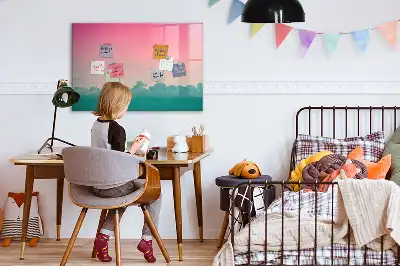 Schreib-Magnettafel im Design Farbverlauf-Himmel