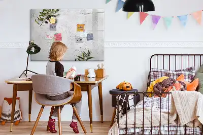 Beschreibbare Magnettafel im Design Minimalistische Oliven