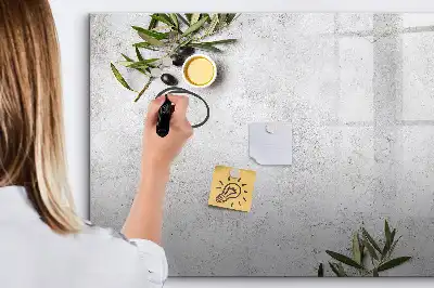 Beschreibbare Magnettafel im Design Minimalistische Oliven