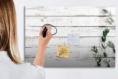 Beschreibbare Magnettafel aus Holz