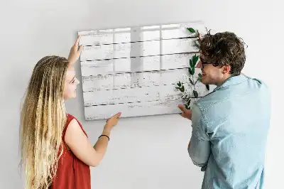 Beschreibbare Magnettafel aus Holz