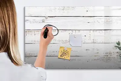 Beschreibbare Magnettafel aus Holz