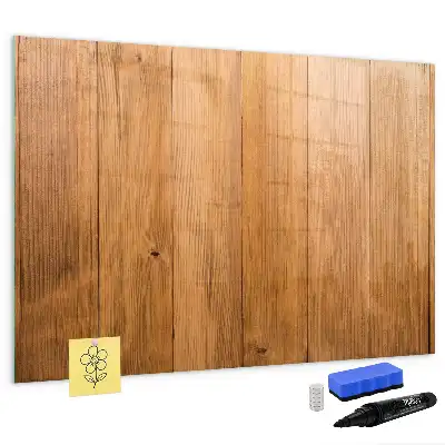 Beschreibbare Magnettafel aus Holzbrettern