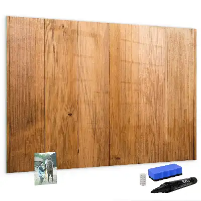 Beschreibbare Magnettafel aus Holzbrettern