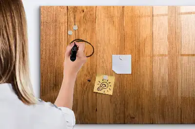 Beschreibbare Magnettafel aus Holzbrettern