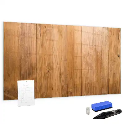 Beschreibbare Magnettafel aus Holzbrettern