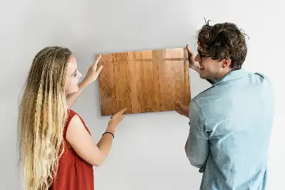 Beschreibbare Magnettafel aus Holzbrettern