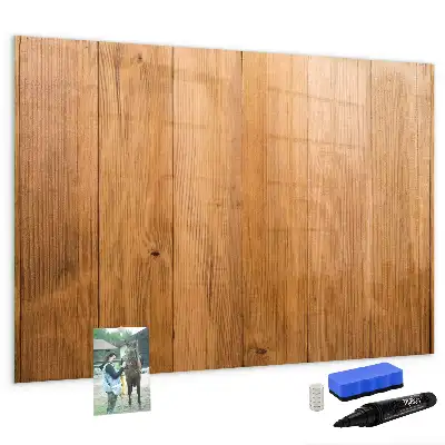 Beschreibbare Magnettafel aus Holzbrettern
