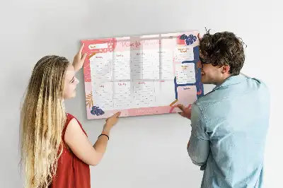 Wochenplaner beschreibbare Magnettafel