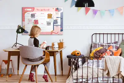 Wochenplaner beschreibbare Magnettafel