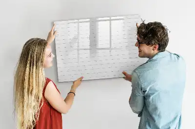 Schreib-Magnettafel im Design eines Holzbretter-Musters