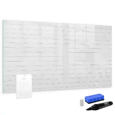 Schreib-Magnettafel im Design eines Holzbretter-Musters
