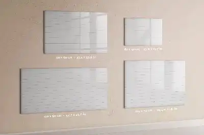 Schreib-Magnettafel im Design eines Holzbretter-Musters