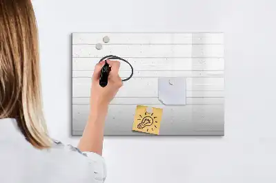 Schreib-Magnettafel im Design eines Holzbretter-Musters