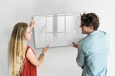 Schreib-Magnettafel im Design eines Holzbretter-Musters