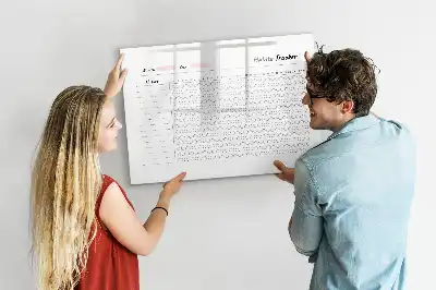 Gewohnheiten-Tracker beschreibbare Magnettafel