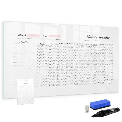 Gewohnheiten-Tracker beschreibbare Magnettafel