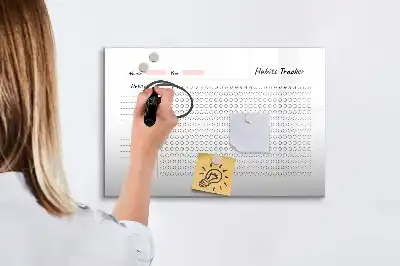 Gewohnheiten-Tracker beschreibbare Magnettafel