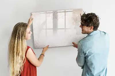 Schreib-Magnettafel mit dekorativem Muster