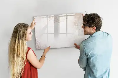 Schreib-Magnettafel mit dekorativem Muster