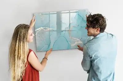 Beschreibbare Magnettafel in Dekor-Marmoroptik