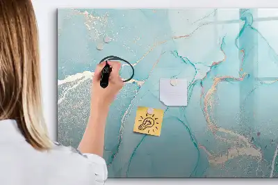 Beschreibbare Magnettafel in Dekor-Marmoroptik