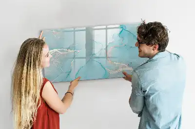 Beschreibbare Magnettafel in Dekor-Marmoroptik